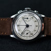 Nivia 1940s Valjoux 23 Chronograph Sterile Silver Dial Steel Fab Suisse  33mm